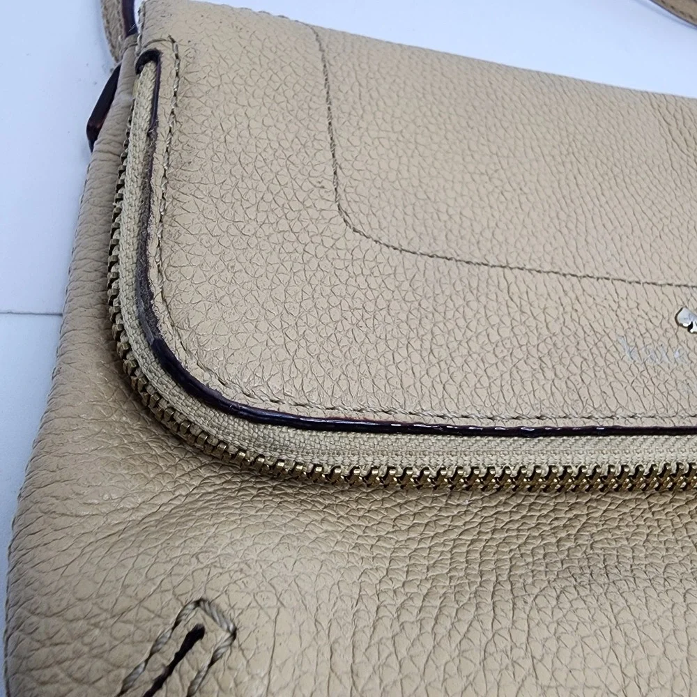 Kate Spade Purse‎ Mansfield Mariana Leather Crossbody Beige